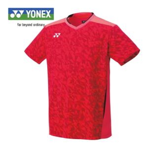 ヨネックス YONEX ゲームシャツ フィットスタイル 10523 716 シャインレッド メンズ ユニフォーム ユニホーム ゲームウェア 半袖 シャツ トップス 試合 部活｜esports