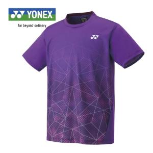 ヨネックス YONEX ゲームシャツ フィットスタイル 10540 039 パープル メンズ レディース ユニフォーム ユニホーム ゲームウェア 半袖 シャツ トップス 試合｜esports