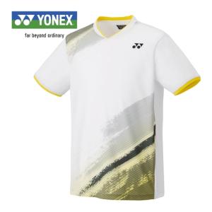ヨネックス YONEX ゲームシャツ フィットスタイル 10541 011 ホワイト メンズ レディース ユニフォーム ユニホーム ゲームウェア 半袖 シャツ トップス 試合｜esports