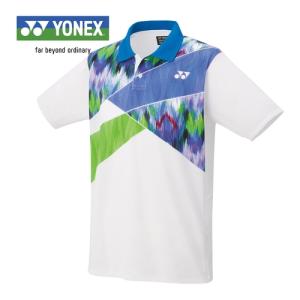 ヨネックス YONEX ゲームシャツ 10542 011 ホワイト メンズ レディース ユニフォーム ユニホーム ゲームウェア 半袖 シャツ トップス 試合 部活 バドミントン｜esports