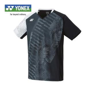 ヨネックス YONEX ゲームシャツ フィットスタイル 10543 007 ブラック メンズ ユニフォーム ユニホーム ゲームウェア 半袖 シャツ トップス 試合 部活｜esports