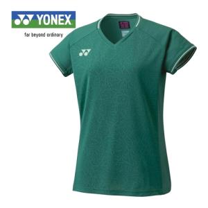 ヨネックス YONEX ゲームシャツ 20715 648 アンティークグリーン レディース ユニフォーム ユニホーム ゲームウェア 半袖 シャツ トップス 試合 部活｜esports