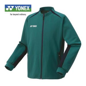 ヨネックス YONEX ニットウォームアップシャツ 51045 648 アンティークグリーン メンズ 長袖 ジャケット ジャージ フルジップ トップス アウター 練習 部活｜esports