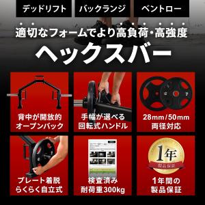 ヘックスバー 28mm/50mm両径対応 耐荷...の詳細画像1