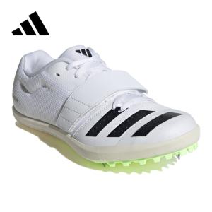 アディダス adidas ジャンプスター LUX48 ID7228 ホワイト/コアブラック/グリーン メンズ 陸上シューズ 陸上競技 跳躍 棒高跳 三段跳 走幅跳 靴 くつ 陸上｜esports