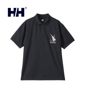 ヘリーハンセン HELLY HANSEN ショートスリーブツインセイルポロ HH32400 UM ブラックマルチカラー メンズ レディース 2024春夏モデル 半袖ポロシャツ｜esports