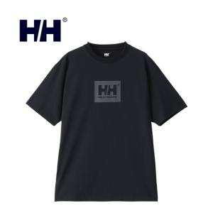 ヘリーハンセン HELLY HANSEN ショートスリーブ HHロゴティー HH62406 K ブラック メンズ レディース 2024春夏モデル 半袖 Tシャツ ドライ ロゴ シンプル｜esports