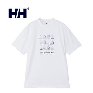 ヘリーハンセン HELLY HANSEN ショートスリーブマリンツールティー HH62413 SU スキューバブルー メンズ レディース 2024春夏モデル 半袖 Tシャツ ドライ ロゴ｜esports