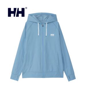 ヘリーハンセン HELLY HANSEN ロングスリーブフルジップフーディラッシュガード HH82405 PB ペールブルー メンズ レディース 2024春夏モデル パーカー｜esports