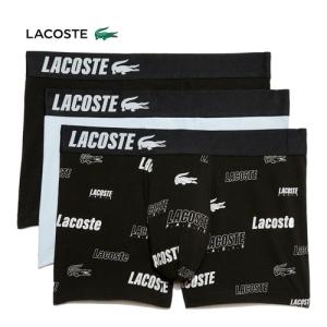 ラコステ LACOSTE ストレッチコットントランクショーツ3パック 5H8394-10 ILYBLACK/PHOENIXBLUE-BLACK ブラック メンズ 正規品 アンダーウェア 下着 トランクス｜esports