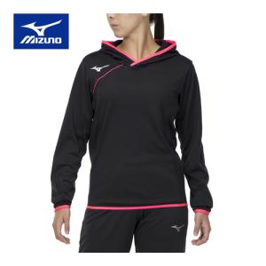 ミズノ MIZUNO ソフトストレッチシャツ V2ME7521 96 ブラック×ピンクグロー メンズ レディース 長袖 シャツ トップス バレーボール トレーニング スポーツ｜esports