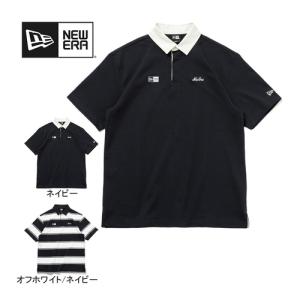 ニューエラゴルフ NEW ERA GOLF 半袖 ラグビーシャツ ヘビーウェイト 141090 メンズ レディース ポロシャツ トップス シャツ ポロ ゴルフ ウェア 衿｜esports