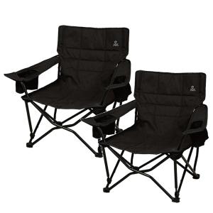 収束式ローチェア ワンラブチェア 一人掛け QC-LFC75×2 計2個セット クイックキャンプ QCCHAIR QC-PCT対応 一人用 ドリンクホルダー付 いす