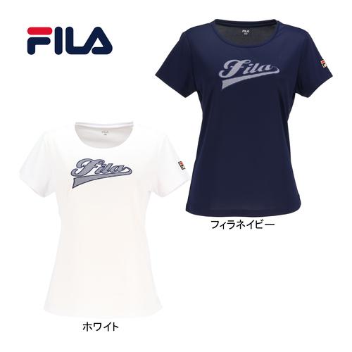フィラ FILA アップリケTシャツ VL2855 レディース 2024春夏モデル テニス ウェア ...