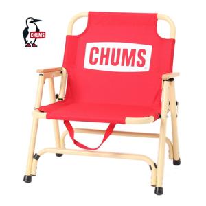 CHUMS チャムス バック ウィズ チェア ロー CH62-2026 R103 レッド/ベージュ 2024春夏モデル 椅子 折り畳み キャンプ アウトドア 低め ロータイプ｜esports