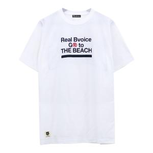 リアルビーボイス RealBvoice パーキング パーミット Tシャツ 10451-11794 wt ホワイト メンズ 半袖 トップス カットソー カジュアルウェア タウンユースの商品画像