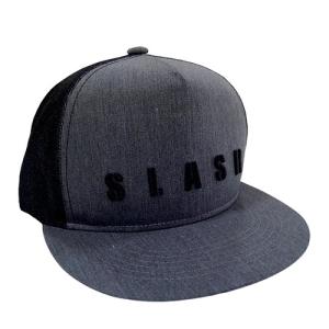 スラッシュ SLASH フラットキャップ SL236 グレー×ブラック 釣り フィッシング フィッシングウェア 帽子 キャップ アウトドア タウンユース｜esports