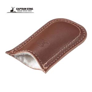 キャプテンスタッグ CAPTAIN STAG スキレット レザーハンドルカバー UG-3041 ブラウン ハンドルカバー 調理用品 クッキング用品 持ち手カバー ダッチオーブン｜esports