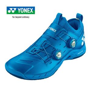 ヨネックス YONEX パワークッションインフィニティ SHBIF2 074 メタリックブルー メンズ バドミントン シューズ 靴 ローカット 3E バトミントン スポーツ｜esports