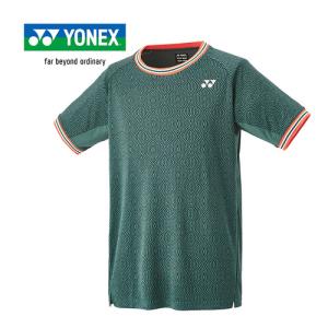 ヨネックス YONEX ユニゲームシャツ（フィットスタイル） 10560 149 オリーブ メンズ レディース バドミントン テニス ゲームウエア 半袖 シャツ Tシャツ｜esports