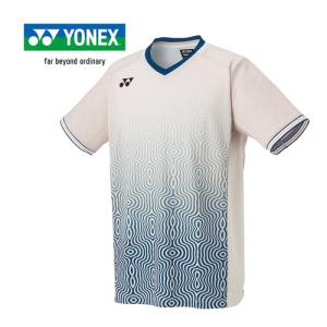 ヨネックス YONEX ゲームシャツ（フィットスタイル） 10567 192 オートミール メンズ バドミントン テニス ゲームウエア 半袖 シャツ Tシャツ トップス｜esports