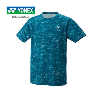 ヨネックス YONEX ユニゲームシャツ（フィットスタイル） 10596 323 ダークマリン メンズ レディース バドミントン テニス ゲームウエア 半袖 シャツ Tシャツ｜esports