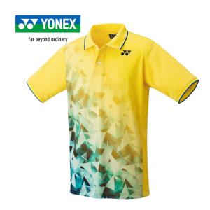 ヨネックス YONEX ユニゲームシャツ 10601 279 ライトイエロー メンズ レディース テニス バドミントン ゲームウエア 半袖 シャツ Tシャツ トップス｜esports