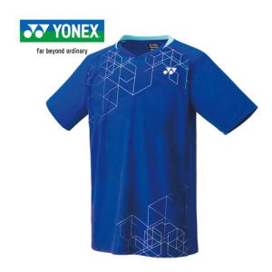 ヨネックス YONEX ユニゲームシャツ 10602 472 ミッドナイトネイビー メンズ レディース テニス バドミントン ゲームウエア 半袖 シャツ Tシャツ トップス｜esports