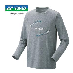 ヨネックス YONEX ユニロングスリーブTシャツ 16709 010 グレー メンズ レディース テニス バドミントン 長袖 シャツ Tシャツ トップス テニスウェア｜esports