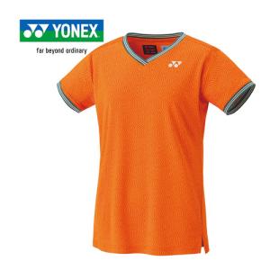 ヨネックス YONEX ウィメンズゲームシャツ 20758 160 ブライトオレンジ レディース バドミントン テニス ゲームウエア 半袖 シャツ Tシャツ トップス 女性｜esports
