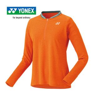 ヨネックス YONEX ウィメンズゲームシャツ（ロングスリーブ） 20759 160 ブライトオレンジ レディース テニス バドミントン 長袖 シャツ Tシャツ トップス 女性｜esports