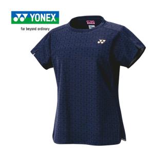 ヨネックス YONEX ウィメンズゲームシャツ 20798 170 ミッドナイト レディース テニス バドミントン 半袖 シャツ Tシャツ トップス 女性 バトミントン｜esports