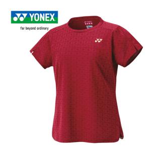 ヨネックス YONEX ウィメンズゲームシャツ 20798 387 ボルドー レディース テニス バドミントン 半袖 シャツ Tシャツ トップス 女性 バトミントン テニスウェア｜esports