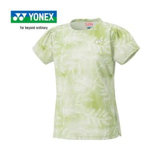 ヨネックス YONEX ウィメンズゲームシャツ 20807 467 グラスグリーン レディース バドミントン テニス ゲームウエア 半袖 シャツ Tシャツ トップス 女性｜esports