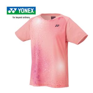 ヨネックス YONEX ウィメンズゲームシャツ 20811 601 コーラル レディース テニス バドミントン 半袖 シャツ Tシャツ トップス 女性 バトミントン テニスウェア｜esports