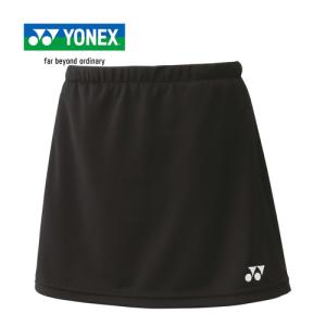 ヨネックス YONEX ジュニアスカート（インナースパッツ付） 26170J 007 ブラック キッズ テニス バドミントン スカート スコート ボトムス 子供 女性｜esports