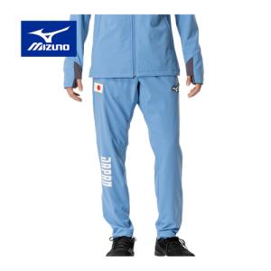 ミズノ MIZUNO オーセンティックストレッチクロスパンツ 32MDBPA3 27 パリジャンブルー メンズ レディース 2024春夏モデル 男女兼用 JAPAN 応援 ジャージー｜esports