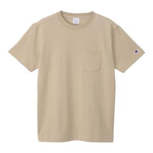 チャンピオン Champion ショートスリーブポケットTシャツ C3-X357 782 サンドベージュ メンズ 半袖Tシャツ ポケットTシャツ シンプル カジュアルウェア｜esports