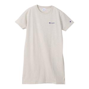 チャンピオン Champion ワンピース CW-X339 810 オートミール レディース Tシャツワンピ カジュアル デイリーユース