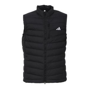 マンチェス Manches 【adidas golf/アディダスゴルフ】リップストップ保温撥水フルジップダウンベスト 1012733361 2 ブラック メンズ ジャケット ベスト ダウン｜esports