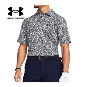 アンダーアーマー UNDER ARMOUR プレーオフ ポロ3.0 プリント 1378677 416 ネイビー/ネイビー メンズ ゴルフウェア ゴルフシャツ 半袖シャツ ポロシャツ｜esports