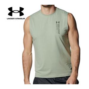 アンダーアーマー UNDER ARMOUR アイソチル スリーブレスTシャツ 1384794 504 グローブグリーン メンズ トレーニングウェア ノースリーブシャツ｜esports