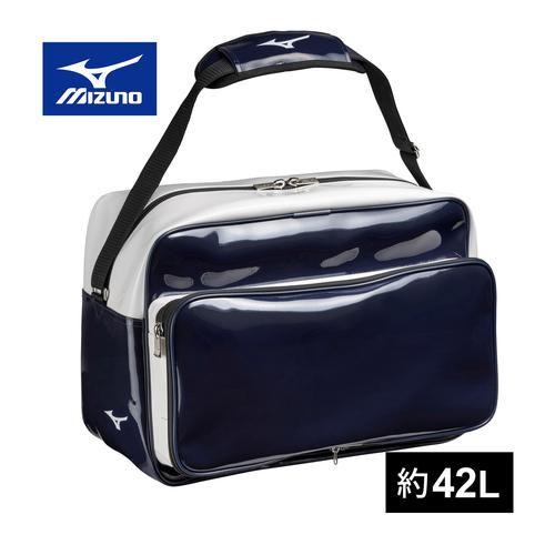 ミズノ MIZUNO セカンドバッグエナメル 42L 1FJDB022 74 ネイビー エナメルバッ...