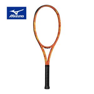 ミズノ MIZUNO ブースター100S 63JTH362 54 ダズルオレンジ 硬式 テニス ラケット 未張上げ フレームのみ カーボン 試合 部活 練習 硬式テニスの商品画像