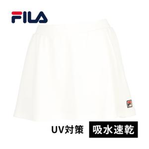 フィラ FILA スコート VL2814 01 ホワイト レディース テニスウェア スカート 練習 試合 大会 サークル トレーニング 練習着 ボトムス｜esports