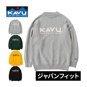 KAVU（カブー） ハイライン メンズ ジャカード編 クルーネックセーター