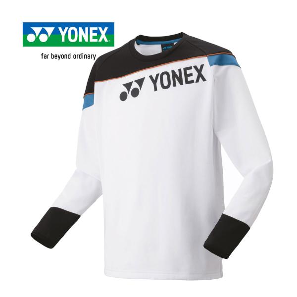 ヨネックス YONEX ライトトレーナー 31055J 011 ホワイト キッズ 長袖トップス 長袖...