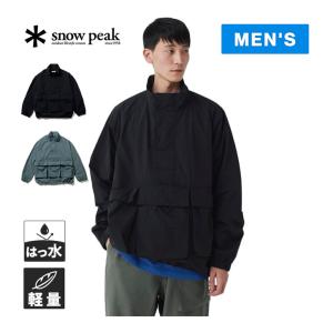 スノーピーク snowpeak ナイロンタッサー アノラック JK-25SU009 メンズ 2025春夏モデル アウター ナイロンジャケット 撥水性 グランスリーブ 立体ポケット