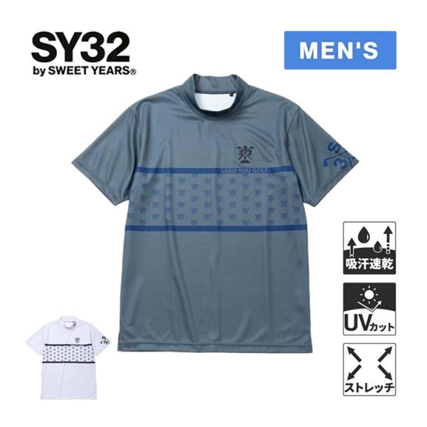 スウィートイヤーズ SY32 グラフィック クロス ロゴ モック SYG-25S035 メンズ 半袖...
