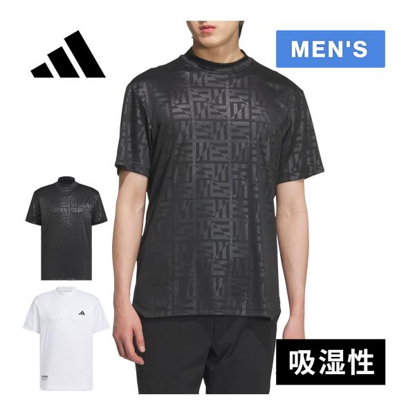 アディダスゴルフ adidas Golf BOSロゴ柄デボス モックネック 半袖シャツ KVH25 ...